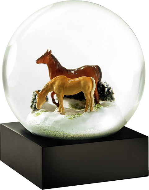 "COOL SNOW GLOBE HORSES CS244-HORS"