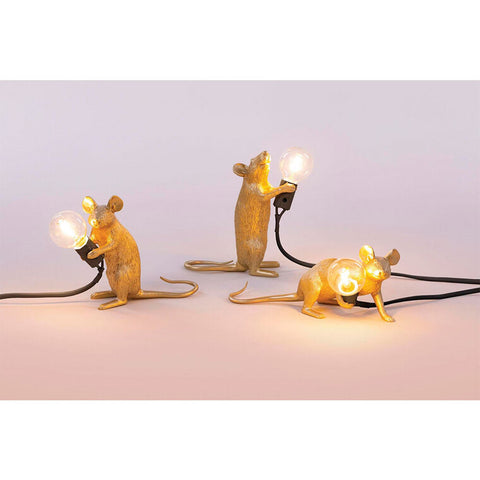 LAMPADA SELETTI MOUSE GOLD ART 15232