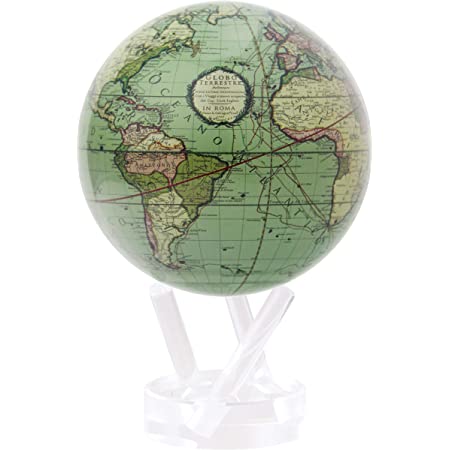 "GLOBE MOVA ANTIQUE TERRESTRIALGREEN 6" ART MG-6-GCT"