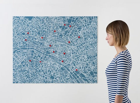 PIN CITY PARIS LIGHT BLUE 100X80