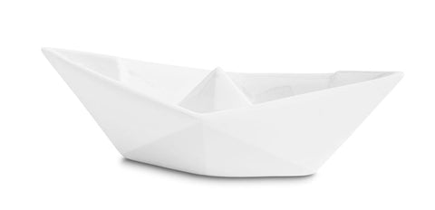 BARCHETTA ORIGAMI MEDIA BIANCA CERAMICHE CRESCENTINI ART. 2374