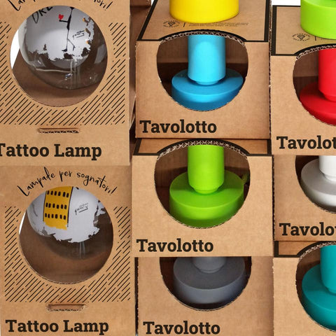 TAVOLOTTO LAMPADA DA TAVOLO SILICONE GRIGIO