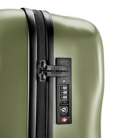 TROLLEY ICON CABIN 4W OLIVE CRASH BAGGAGE