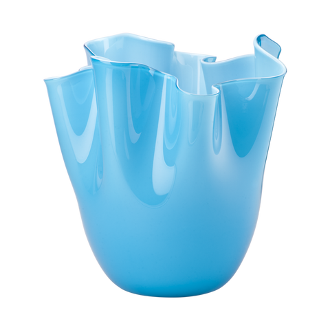 "VENINI VASE OPAL FAZOLETTO 700.02 AQ INT AQ"