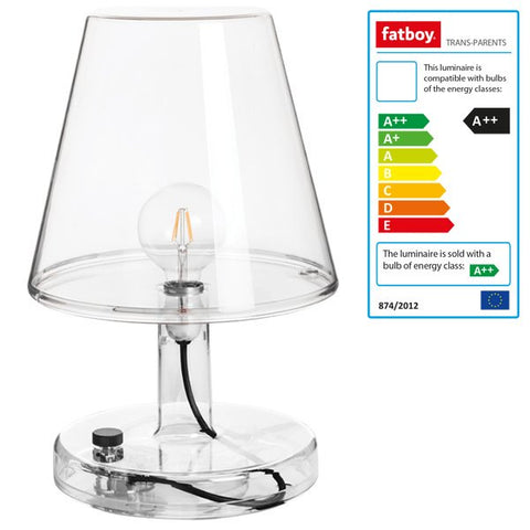 FATBOY TRANS-PARENTS TRANSPARENT LAMP