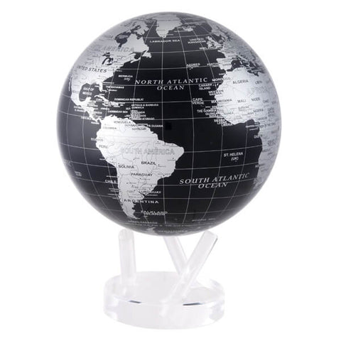 WORLD GLOBE MOVA 8.5 BLACK-SILVER ART MG-85-SBE