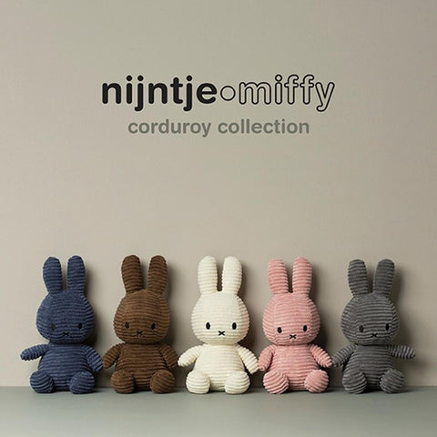 "NIJNTJE MIFFY SITTING CORDUROY CM 23 9" AVIATOR BLUE"