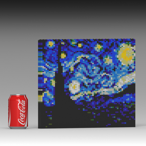 JEKCA THE STARRY NIGHT BRICK PAINTING