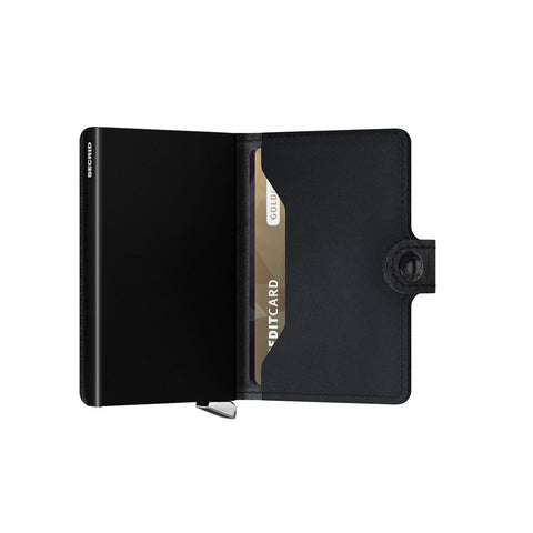 "MINI WALLET SECRID PREMIUM EMBOSS LINES BLACK"