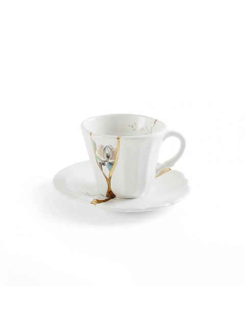 TAZZINA CAFFE' CON PIATTINO SELETTI KINTSUGI N 3 ART 09643