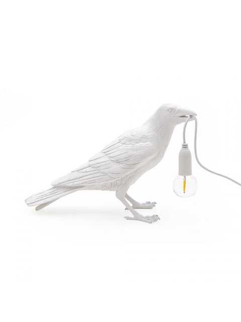 "BIRD SELETTI LAMP IN WHITE RESIN ART 14732"