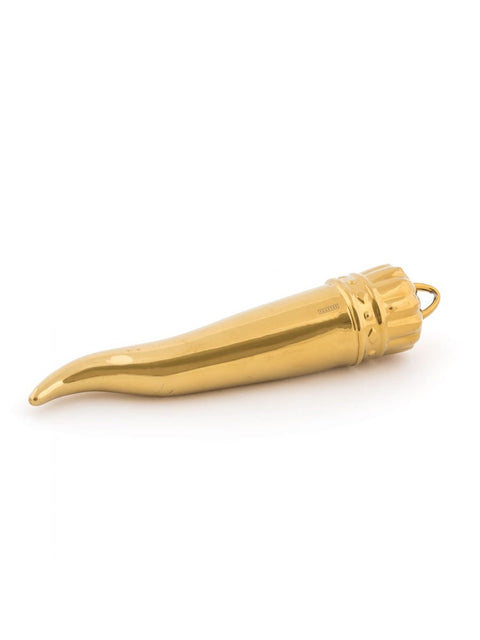 "THE SELETTI CORNETTO IN PORCELAIN LIMITED GOLD EDITION 1046 GOLD"