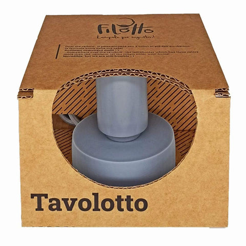 TAVOLOTTO LAMPADA DA TAVOLO SILICONE GRIGIO