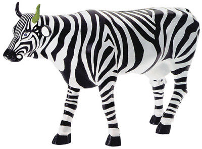COW PARADE LARGE   H 170 MM X 290MM THE GREENHORN