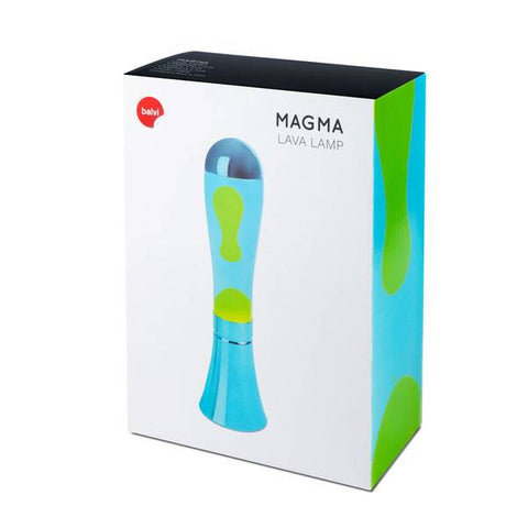 BALVI MAGMA LAVA LAMP BLUE LIME ALUMINUM ART 26989 