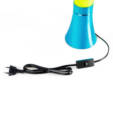 BALVI MAGMA LAVA LAMP BLUE LIME ALUMINUM ART 26989 