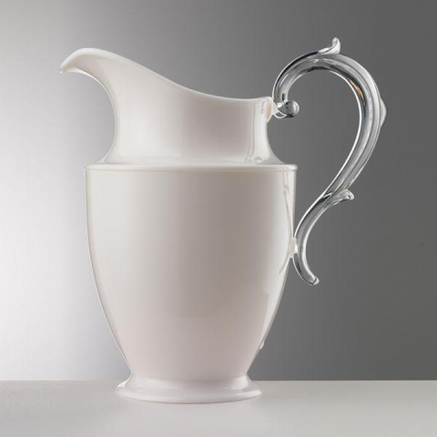 JUG FEDERICA WHITE ENAMEL MARIO LUCA GIUSTI