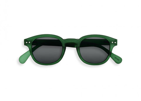 IZIPIZI SUN C +0 GREEN CRYSTAL SUNGLASSES