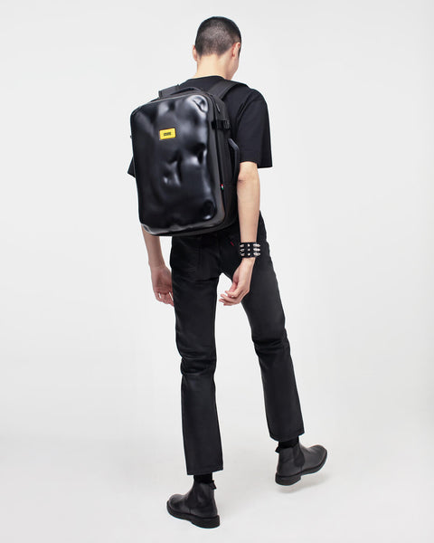 "CRASH BAGGAGE ICONIC CB310 BLACK BACKPACK"