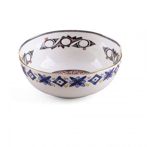 SELETTI HYBRID TIWANAKU PORCELAIN BOWL ART 09152