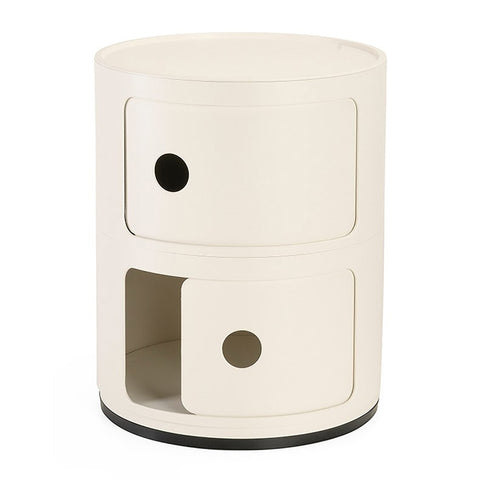 COMODINO COMPONIBILE 2 ELEMENTI BIANCO MAT 4986/03 KARTELL WHITE
