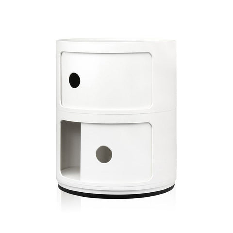 COMODINO 2 ELEMENTI 4966 KARTELL WHITE