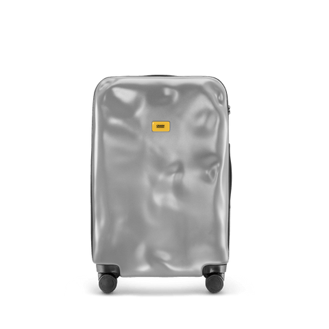 TROLLEY CRASH BAGGAGE ICON 4 RUOTE MEDIUM CB162 SILVER