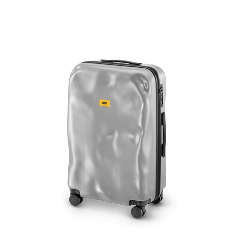 TROLLEY CRASH BAGGAGE ICON 4 RUOTE MEDIUM CB162 SILVER