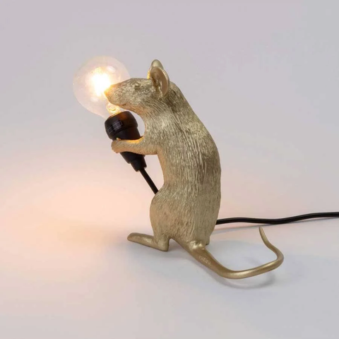 LAMPADA SELETTI MOUSE GOLD ART 15231