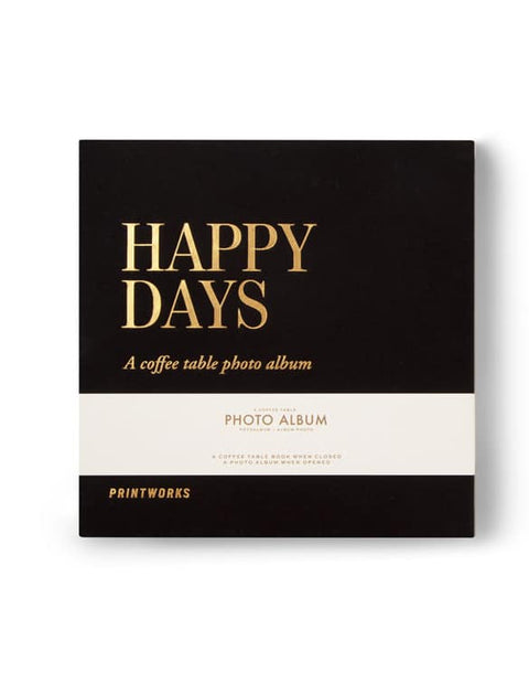 PHOTO ALBUM PRINTWORKS HAPPY DAYS S black