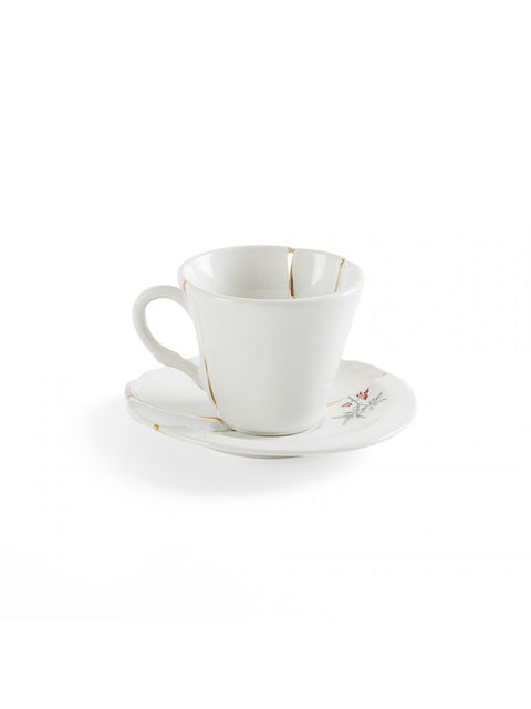 TAZZINA CAFFE' CON PIATTINO SELETTI KINTSUGI N 3 ART 09643