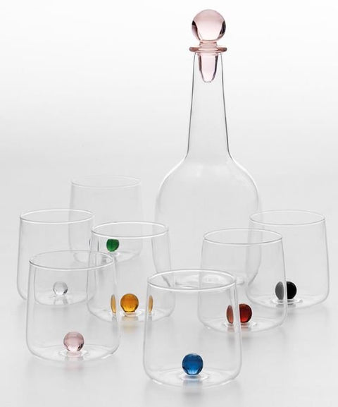 SAFFRON BALL BOTTLE TRANSP. YELLOW GOLD CAP