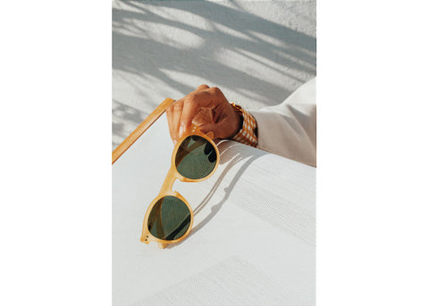 "IZIPIZI SUN M YELLOW HONEY SUNGLASSES"