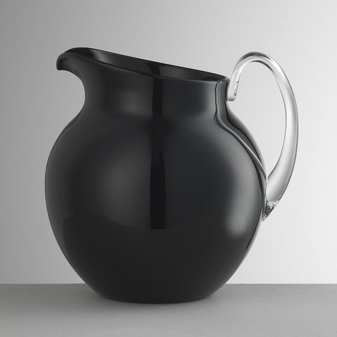 MARIO LUCA GIUSTI BLACK ENAMEL BALL JUG