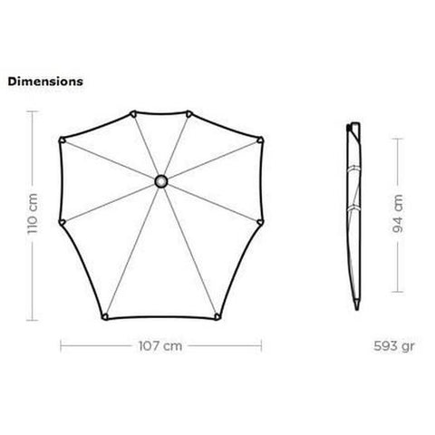 UMBRELLA WITHOUT XXL PURE BLACK