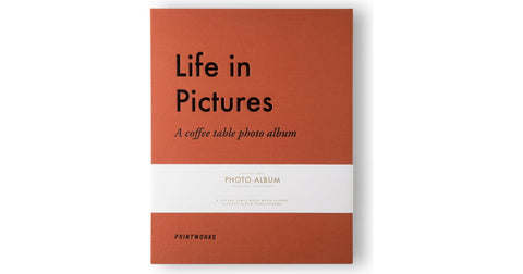 PHOTO ALBUM PRINTWORKS LIFE IN PICTURE ORANGE
