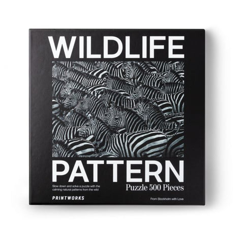 PUZZLE PRINTWORKS WILDLIFE PATTERN ZEBRA