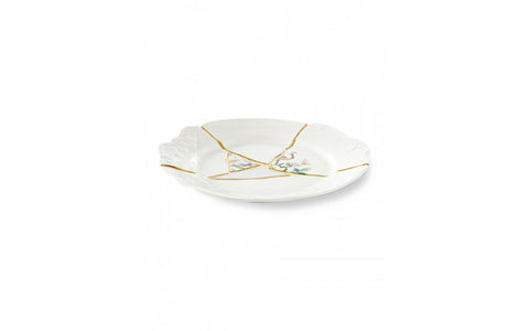 PORCELAIN FLAT PLATE SELETTI KINTSUGI N2 ART 09612