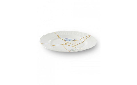 PORCELAIN FLAT PLATE SELETTI KINTSUGI N3 ART 09613