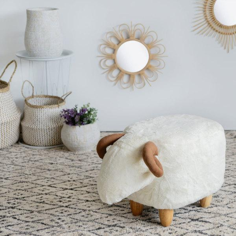 STOOL BALVI LE MOUTON WHITE ART 26936