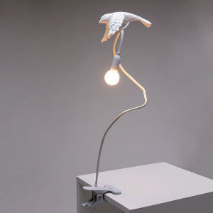 "SELETTI SPARROW LANDING RESIN USB LAMP ART. 15310"