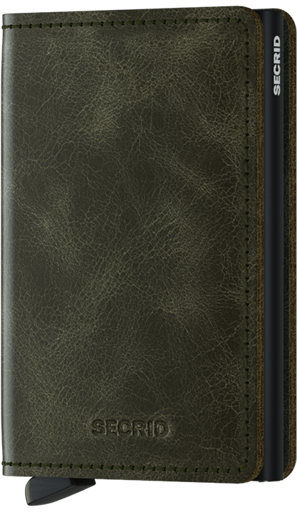 SLIMWALLET SECRID VINTAGE OLIVE BLACK