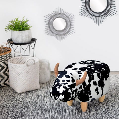 BALVI LA VACHE STOOL BLACK/WHITE ART 27174