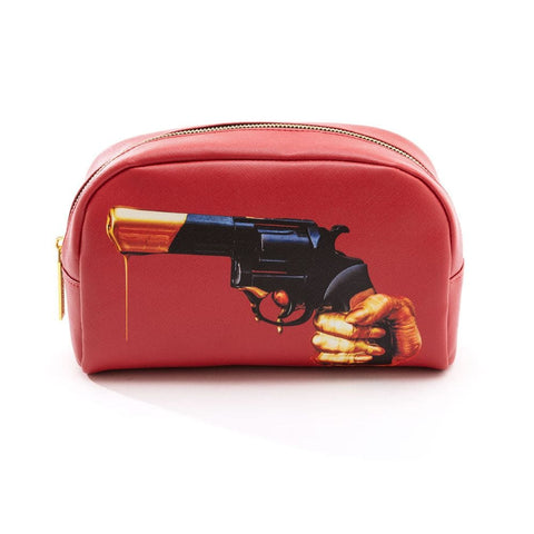 "SELETTI BEAUTY CASE IN PU TOILETPAPER  23X8X13 REVOLVER ART 02555"