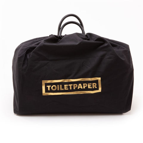 "TRAVEL BAG SELETTI TOILETPAPER LIPSTICKS BLACK ART 02370"