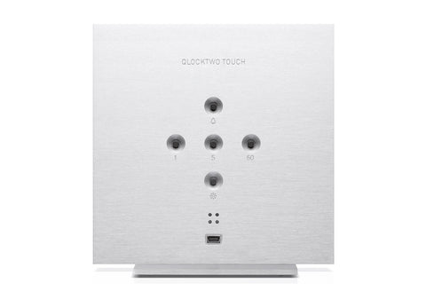 QLOCKTWO TOUCH 13,5X13,5 CM FULL METAL