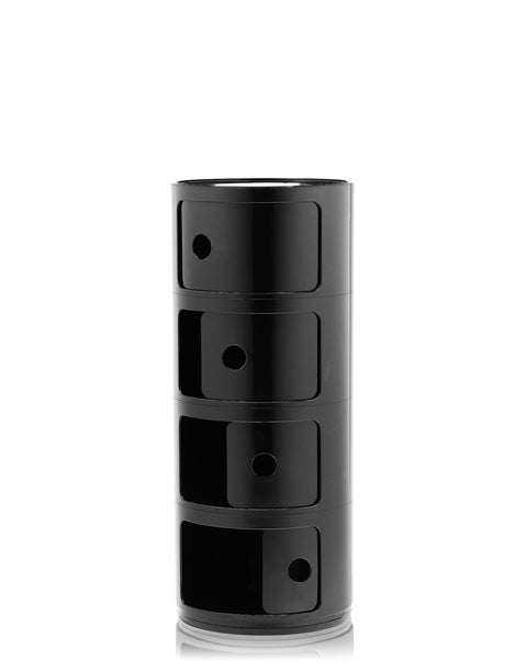 COMODINO COMPONIBILE 4 ELEMENTI KARTELL BLACK