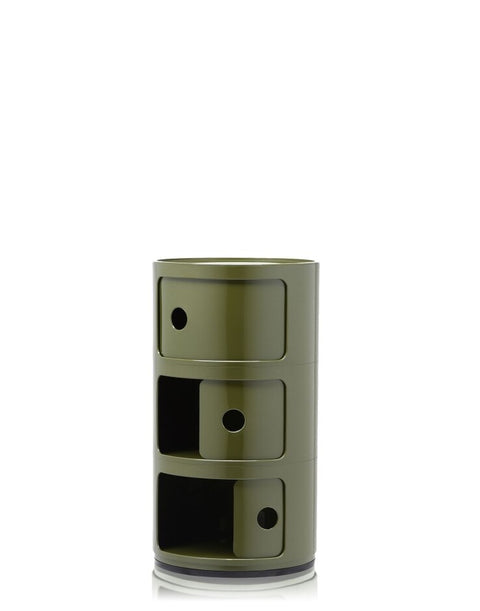 COMODINO COMPONIBILE 3 ELEMENTI 04967/18 KARTELL GREEN