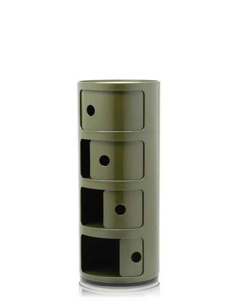 COMODINO COMPONIBILE 4 ELEMENTI 0498518 KARTELL GREEN