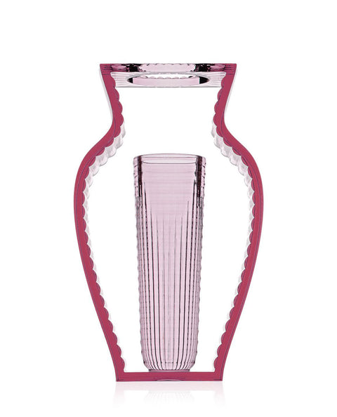 "SHINE KARTELL VASE ART. 1215/E6 PINK"